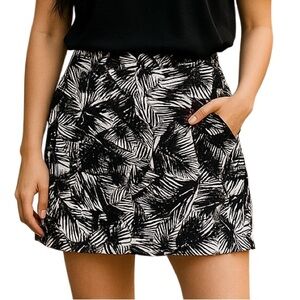 Mario Serrani Women Comfort Stretch Short Skort Large Tropical Golf Tennis